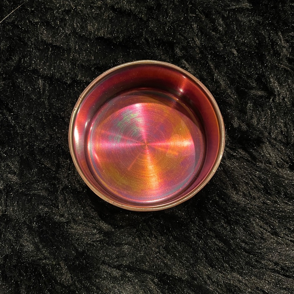 Metal 3” Round Handmade Containers - Picture 4 of 5